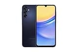 Samsung Galaxy A15 (SM-155M/DSN), 128GB 6GB RAM, Dual SIM, Factory Unlocked GSM, International Version (Ring Grip Case Bundle) (Blue Black)