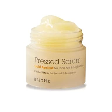 BLITHE Pressed Serum Gold Apricot | Glow Serum for Face | Glass Skin Korean Skincare & Face Moisturizer for Dry Skin, 0.91 fl oz