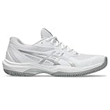 ASICS Women's Game FlyteFoam Tennis Shoes, 10, White/Pure Silver