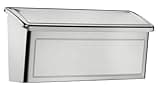 Architectural Mailboxes Venice Stainless Steel Wall Mount Mailbox, 2690PS-10, Stainless Steel, Small Capacity