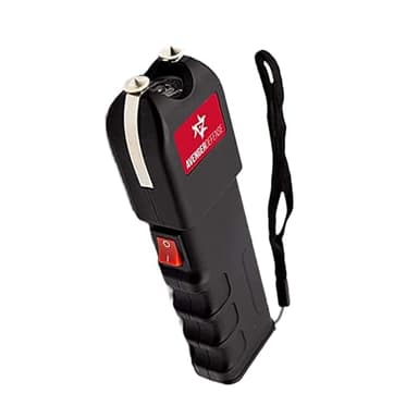 Avenger Defense Stun Gun for Self Defense with LED Flashlight & Self Defense Tactical Heavy Duty Flashlight Self Defense Gun Protection Device (AD-SG)- (Charcoal Black)