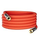 SPECILITE 3/4" Hot/Cold Garden Water Hose 25 ft, -50℉-190℉,Flexible & Lightweight With 3/4" Brass Fittings for Yard, Outdoor, Farm, Red