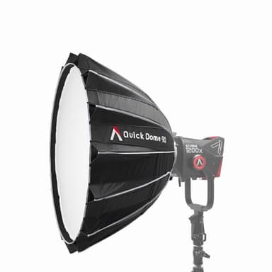 Aputure Quick Dome 90 Circular Bowens Mount 35" Softbox with Quick Release Design, Diffusion, Light Control Grid, & Carrying Bag