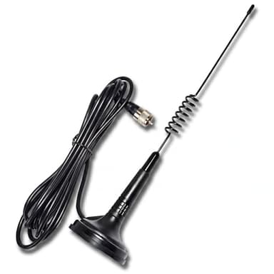GMRS Mag Mount Antenna, 462-467MHz 3dBi High Gain Mobile Radio Antenna with 2.6" Magnetic Base with 4Meters (13.1ft) RG58 Cable for BaoFeng Motorola Midland Cobra Kenwood Transceiver