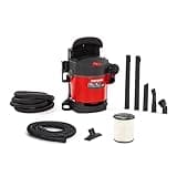CRAFTSMAN CMXEVBE17925 5 Gallon 5.0 Peak HP Wet Dry Vac, Portable and Wall-Mountable Shop Vacuum with Filter, 2 Hoses and Attachments for Garage and Automotive Cleaning
