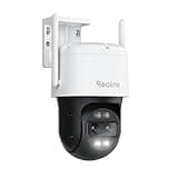 REOLINK 4K Wired WiFi Outdoor Security Camera, 8MP Dual Lens, 360 PTZ Camera, Auto Tracking, 2.4/5GHz Wi-Fi Smart Person/Vehicle/Animal Detection, 6X Hybrid Zoom, Color Night Vision, TrackMix WiFi