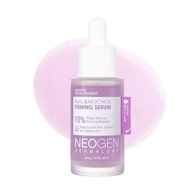 DERMALOGY by NEOGENLAB Real Bakuchiol Firming Serum - Gentle Retinol Alternative Face Serum with Peptides & Niacinamide for the Look of Fine Lines & Firmness, Vegan, Korean Skin Care 1.01 oz (30ml)