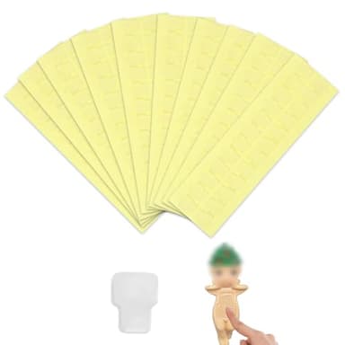 240PCS Clear Adhesive Tape for Sonny Angel Hipper, Compatible with Sonny Angel Stickers, Double-Sided Adhesive Pads for Mini Figures Phone Accessories, Clear Sticky Pads for Creative Displays