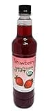 Joe’s Syrup Organic Flavored Syrup, Organic Strawberry, 750 ml