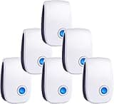 TEcoArt Ultrasonic Pest Control Repeller 6 Packs,Electronic Plug in Repellent pest Control for Bugs, Insects, Roaches,Mice,Rodents, Mosquitoes, Spiders