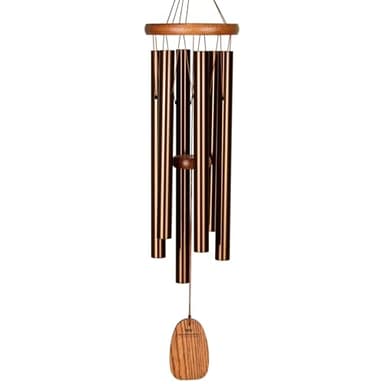 Woodstock Wind Chimes Amazing Grace Chime Medium (24'') Bronze Wind Chime Inspirational and Memorial Gifts Wind Chimes for Outside Patio Home or Garden Decor