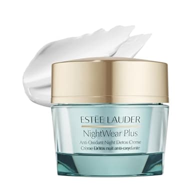Estée Lauder NightWear Plus Anti-Oxidant Night Detox Cream Face Moisturizer for Anti Aging, 1.7 Ounce