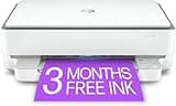 HP ENVY 6055e Wireless Color All-in-One Printer with 3 Months Free Ink with HP+ (223N1A) (Renewed)