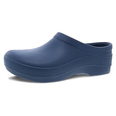 Dansko Women's Kaci Occupational Mule Clog - Lightweight and Slip Resistant Made with Bio-Based EVA for Long-Lasting Wear - Great for Healthcare, Food Service, Landscaping Blue 8.5-9 M US