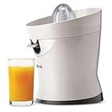 Tribest CitriStar CS-1000 Electric Citrus Juicer with Stainless Steel Strainer and Spout (White)
