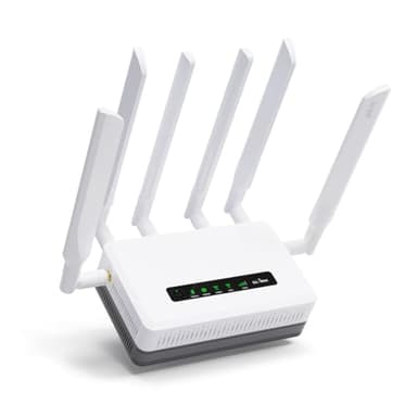 GL.iNet GL-XE3000 (Puli AX) 5G Router with Dual SIM Card Slot, Wi-Fi 6 Cellular Routers, Built-in Battery, Multi-WAN, VPN, OpenWrt, Secure 5G Router for Office, Retail, Events, Business