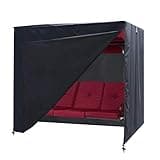 Outdoor Swing Cover 3 Triple Seater Hammock Cover Garden Swing Cover Garden Hammock Glider Chair Cover Patio Furniture Cover UV Resistant Swing Canopy Cover All Weather Protection