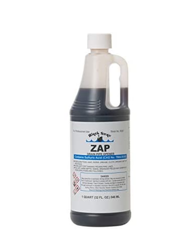 Black Swan 09020 ZAP Drain Pipe Opener, 32 Ounces, Heavy-Duty Formula Clears Clogged Drains & Waste Lines, Thaws Frozen Lines, Disintegrates Organic Matter, Safe for Septic Tanks