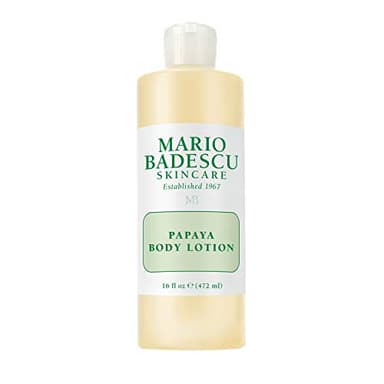 Mario Badescu Papaya Body Lotion for Women and Men, Rejuvenating and Skin Softening Body Moisturizer with Glycerin - Ideal for All Skin Types, 16 Fl Oz