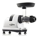 Omega Masticating Juicer, Cold Press Juicer Machine For Celery with Adjustable Dial, 200-Watts, Silver