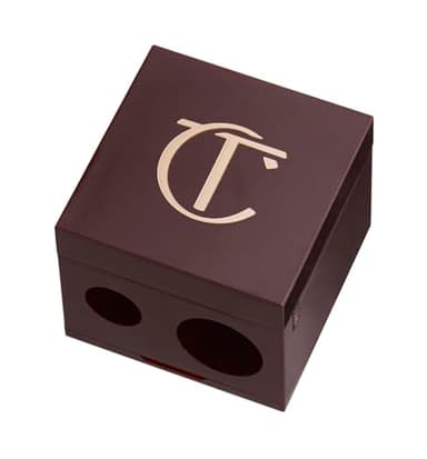 Charlotte Tilbury Pencil Sharpener - Dual-Size Cosmetic Sharpener for Eyeliner, Lip Liner & Eyeshadow Pencils - Fits Color Chameleon, Rock 'N' Kohl, The Classic & Lip Cheat Liners