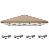 10x10ft Replacement Canopy Top with Air Vent, Waterproof & UV Protection Canopy Tent Top Cover for Straight Leg Canopy Frame - for Outdoor, Patio, Event, Trade Show
