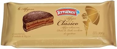 Alfajores Terrabusi (Chocolate Relleno con Dulce de Leche, 300 gr.)