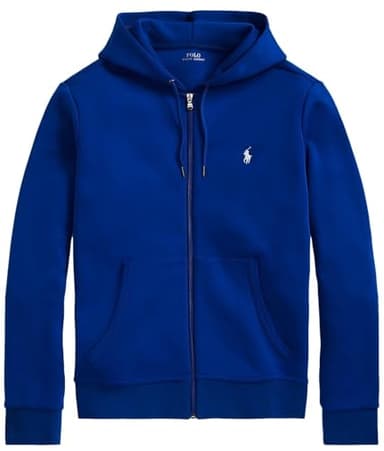 POLO RALPH LAUREN Double Knit Tech Fleece Hoodie - L - RoyalBlue