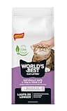 WORLD'S BEST CAT LITTER Multiple Cat Lavender Scented 32-Pounds - Natural Ingredients, Quick Clumping, Flushable, 99% Dust Free & Made in USA - Calming Fragrance & Long-Lasting Odor Control