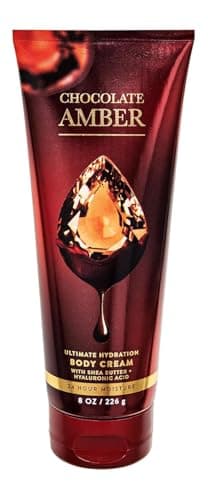 Bath & Body Works Chocolate Amber Ultimate Hydration Body Cream Gift Set For Women, 8 Fl Oz (8 Fl Oz Pack of 1, Chocolate Amber)