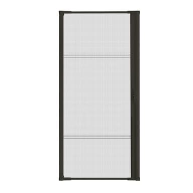 Guardian Retractable Screen Door Retractable Screen Doors for Single Door Heavy Duty Aluminum Easy Assemble Invisible Screen Door Patio Mosquito Proof (Brown, 36''X80'' (Adjustable Width))