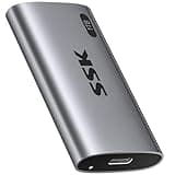 SSK 1TB SSD External Hard Drive, Portable SSD Up to 550MB/s Fast Solid State Drives, External Drive USB 3.2 Gen2 SSD for iPhone 15/Pro, Windows, Mac, Android with LED Light, Trim, Smart Supported