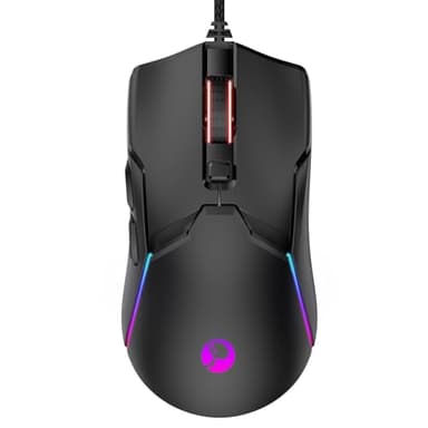 SPEEDORA Wired Gaming Mouse,Ergonomic 8000 DPI Optical Gaming Mice with 12 RGB Backlit Modes, 6 Programmable Buttons, DIY Software for PC Gamer & Office