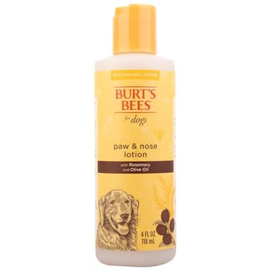 Burt's Bees for Pets Dog Lotion for Paw and Nose with Rosemary and Olive Oil - Soothing Dog Paw Balm Moisturizer for Cracked Pads & Dry Skin, Snout Soother for Dogs, Nose Butter for Dogs, 4 Fl Oz