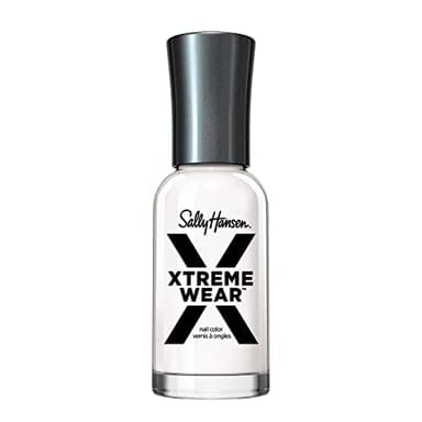 Sally Hansen Xtreme Wear, White On, Long Lasting, Chip Resistant, Semi Opaque, Shiny White Nail Polish