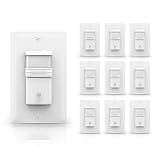 ECOELER 4Pack in-Wall PIR Motion Sensor Light Switch, Single Pole Motion Activated Switch, On/Off Override, Neutral Wire Required, Vac & OCC Mode Available, Title 24, UL Certified
