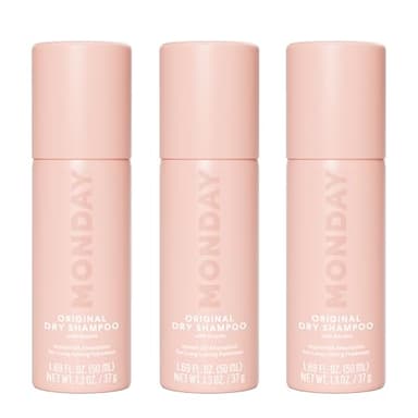 MONDAY HAIRCARE ORIGINAL Dry Shampoo with Keratin, oil-absorbing for All Hair Types 50ML (3 Pack)