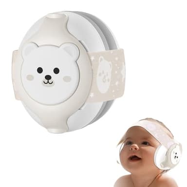 YomauiYee Baby Earmuffs-25dB NRR Baby Noise Cancelling Headphones with Adjustable Headband, Infant Ear Protection for Babies 0-36 Months,Travel Essentials for Airplane/Improves Sleep/Outdoor