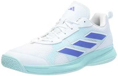 Adidas Women's Avaflash Low Top, White/Cobalt Blue/Semi Flash Aqua, 11