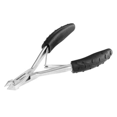 Tweezerman Great Grip Cuticle Nipper (Black/Stainless Steel)
