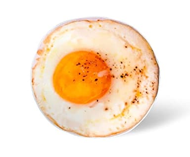 Toynk Fried Egg Round Fleece Throw Blanket, Realistic Breakfast Food Wrap Blanket | Plush Soft Polyester Cover for Sofa & Bed, Cozy Home Decor Room Essentials, Funny Novelty Gift for Kids, 60 Inches