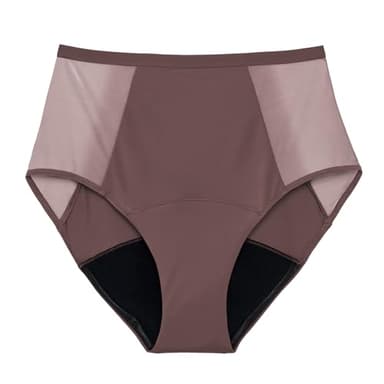 Thinx Period Underwear, Comfort-Stretch Hi-Waist, Holds Up to 12 Regular Tampons*, Period Panties, All-Day Absorbency Menstrual Underwear for Women, Leakproof & Reusable, Slate, S