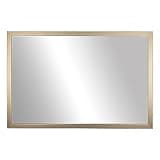 Frame My Mirror Gold Framed Mirror, 30" x 36" Champagne Bronze Mirror for Bathroom, Wood Frame, True Reflections Glass, Ellis Design, Hangs Horizontally or Vertically, Made in USA