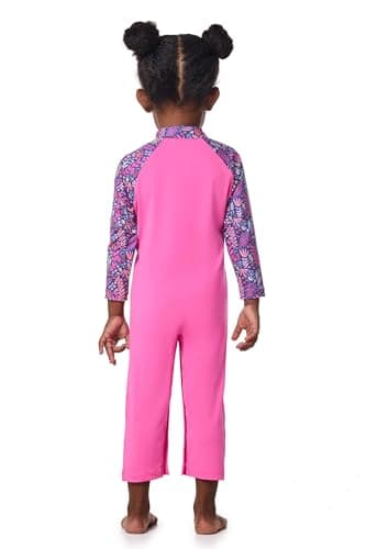 Coolibar UPF 50+ Baby Beach One-Piece Swimsuit - Sun Protective Tulip Pink