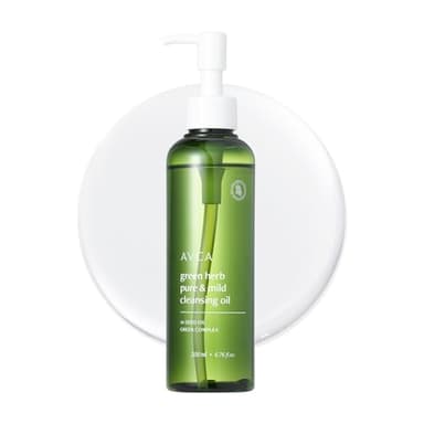 AVCA Green Herb Blackhead Cleansing Oil – Makeup Dissolving & Pore-Clearing Cleanser with Plant Oils, Vitamin E & Squalane, Light-Feel Cleanse, K-Beauty for Normal to Oily Skin, 6.76 fl oz (200 mL)