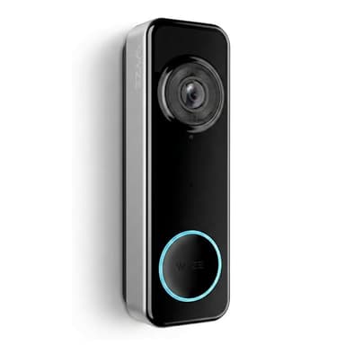 Wyze Battery Video Doorbell Wireless Camera, 1536x1536 HD+ with Color Night Vision, 2-Way Audio, 1:1 Head-to-Toe View, Person/Vehicle/Package Monitor, Wire-Free/Wired Option, 1 Minute Easy Setup
