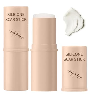 2PCS Silicone Scar Stick, 60% Silicone for Face and Body, Gentle on All Skin Types Easy-to-Use Stick Design