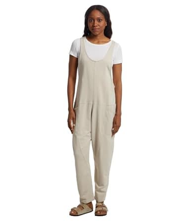 Prana Womens Mindful Movement Jumpsuit, Almond, Medium