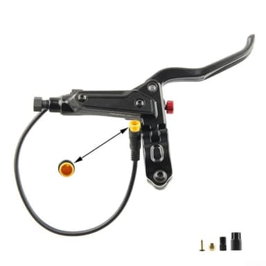 Electric Bike Hydraulic Brake Lever With 3 Pin Hall Sensor Connection for Bafang For E-Bike Motor System(right)