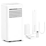 ZAFRO 8,000 BTU Portable Air Conditioners, 4 Modes Portable AC Unit with Fast Cooling/Energy Efficient/Remote/24Hrs Timer for Bedroom/Dorms/Indoor Rooms, White